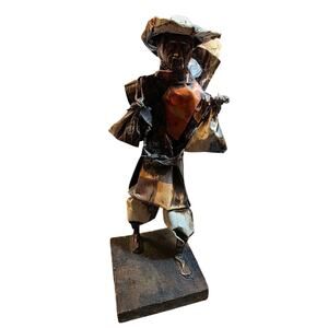 Vintage Mexican Folk Art Paper Mache Figurine,